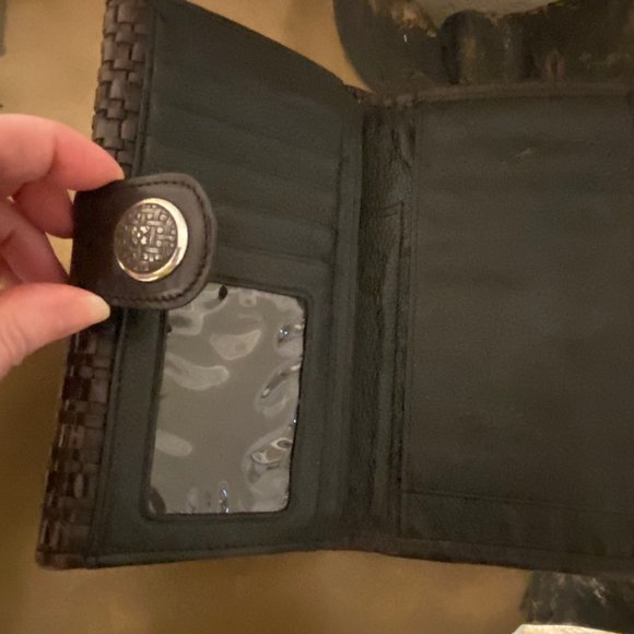 BRIGHTON iPhone Woven Leather Clutch RARE!! wallet